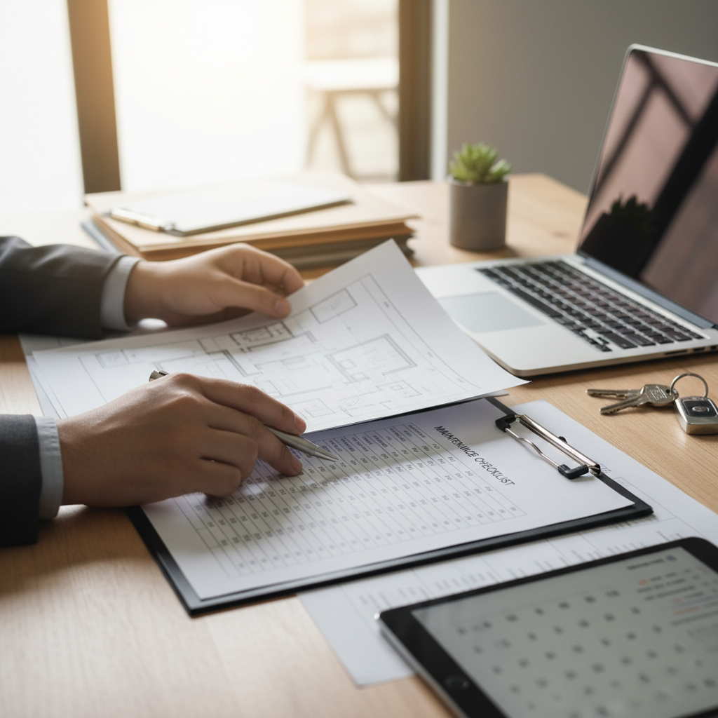 Building a Solid Foundation in Property Management Property manager reviewing documents for building a strong property management foundation